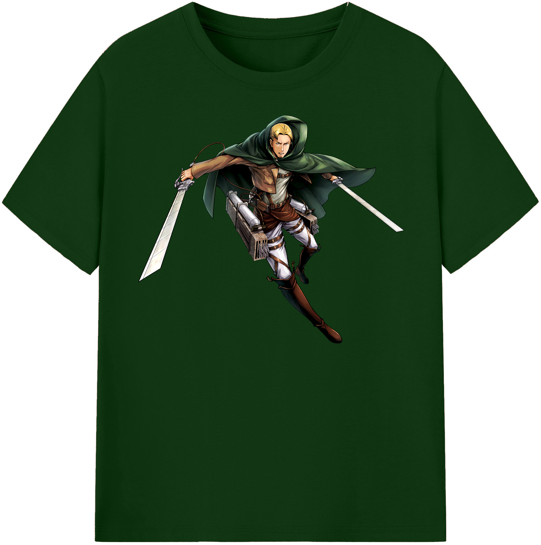 （画像用） 進撃の巨人 Attack on Titan 綿100％半袖Tシャツ（フロントプリント）
